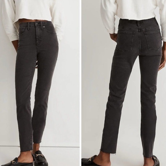 Madewell Denim - NEW Madewell Stovepipe Jeans in Banberry Wash: Raw-Hem Edition, 26
